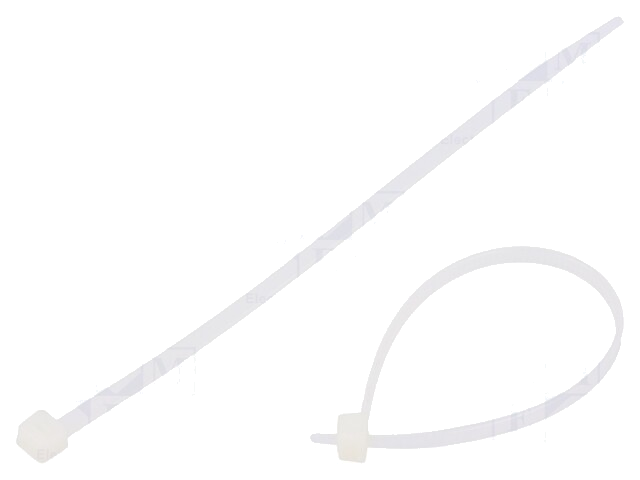 Kabelbinder; L: 140mm; W: 3,6mm; polyamide; 80N; natuurlijk; UL94V-2 Kabelbinder; L: 140mm; W: 3,6mm; polyamide; 80N; natuurlijk; UL94V-2
